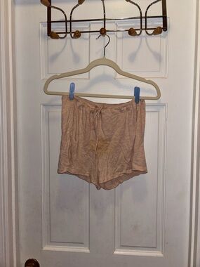 American Apparel Light Pink Women's Lounge Shorts with Drawstring